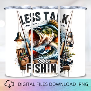 Fishing 20oz Skinny Tumbler Wrap, Digital Download PNG, Fisherman Tumbler Wrap, Bass Fishing Tumbler Wrap, Fishing Sublimation PNG
