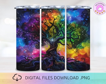 Tree Of Life Tumbler Wrap, 20oz Skinny Tumbler, Tumbler Sublimation, Plant Tumbler, Tumbler Design, Tumbler wrap, Tree Tumbler PNG