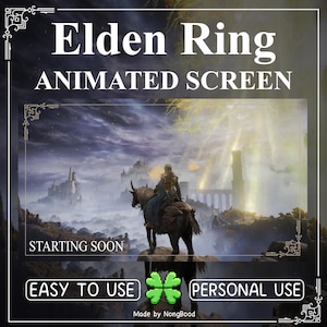 Elden Ring Animated Stream Overlay: Twitch, YouTube, Kick
