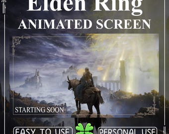 Elden Ring Animated Stream Overlay: Twitch, YouTube, Kick