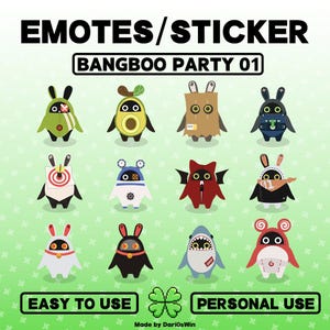 Zenless Zone Zero Bangboo Emote Pack for Twitch | Youtube | Bit Badges | Discord | Twitch Sub Badges | Sticker | ZZZ