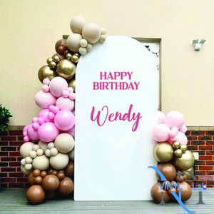 Custom Birthday Party Decal: Personalized Celebration Decor