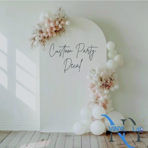 Custom Vinyl Backdrop, Baby Shower, Birthday, Balloon Arch, Wedding Backdrop, Party Wall Decor, Graduation Decor, Photo Booth Background