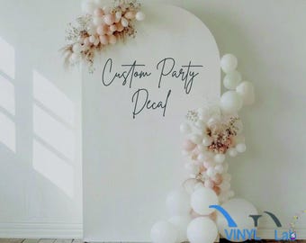Custom Vinyl Backdrop, Baby Shower, Birthday, Balloon Arch, Wedding Backdrop, Party Wall Decor, Graduation Decor, Photo Booth Background