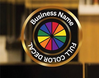 Custom Die Cut Vinyl Decal- Multi Color Logo- Window Sign- Business Logo Decal- Custom Decals- Window Decal- Premium Decals- Premium Die Cut