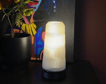 Moderne Tischlampe Wave / 3D gedruckt