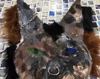 Black and brown dog mask