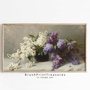 Frame TV art Lilacs in Bloom, Spring Samsung Frame TV art | Samsung TV Digital Download Art Work no72