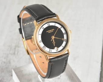 Refurbished Vintage Raymond Weil Gentleman's or Unisex Dress Watch.