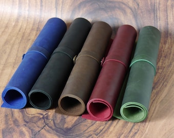 Cuero extraíble de 5 oz, tamaños A4 o A3 en azul, marrón, verde, negro o rojo