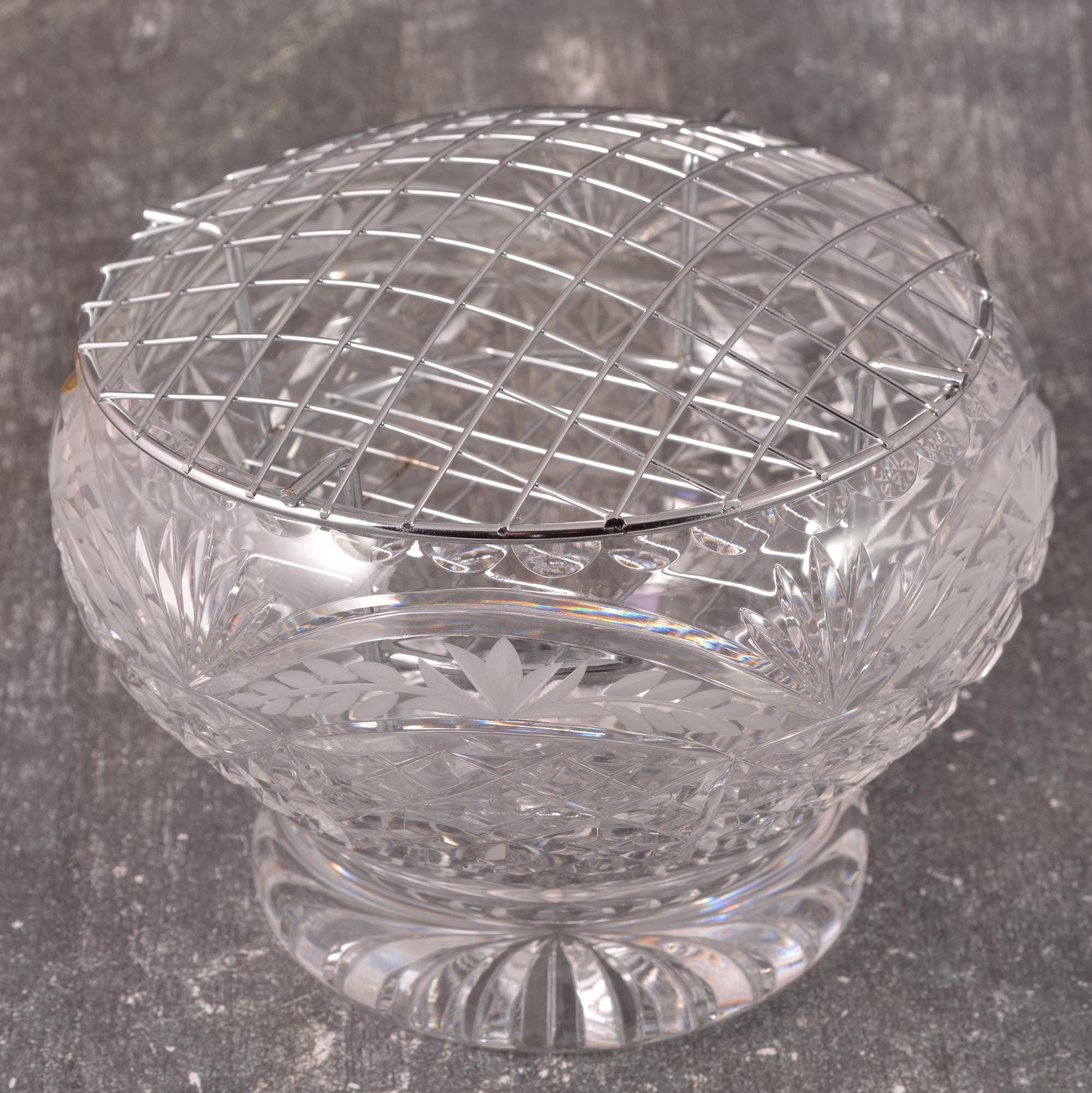 Royal Brierley Lead Crystal, Cut Glass Rose Bowl - Etsy Royal Brierley Lead Crystal, Cut Glass Rose Bowl - Etsy