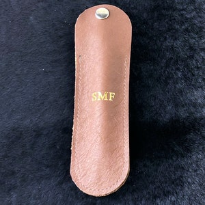 Astuccio per penna in pelle personalizzato, custodia, fodero, scelta di colori