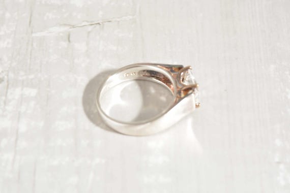 Sterling Silver Solitaire Ring with Large Square … - image 7