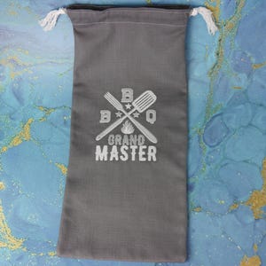 Sac de rangement pour outils de barbecue, Sac de rangement en coton épais pour outils de barbecue, Cadeau personnalisé