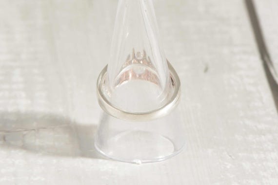 Sterling Silver Solitaire Ring with Large Square … - image 4