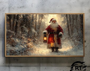 Moldura TV Art JPG 4K Alta Resolução 300dpi - Santa Lantern Light