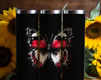 Butterfly V.1, Tumbler wrap 20 oz, download digital PNG 300dpi