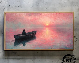 Frame TV Art JPG 4K Alta Resolução 300dpi - Um Momento Sereno na Água