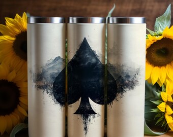 Embalagem para copo 20 oz, download digital PNG 300 dpi - Mystical Spade