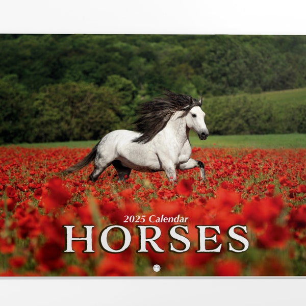 2025 Horse Calendar Etsy