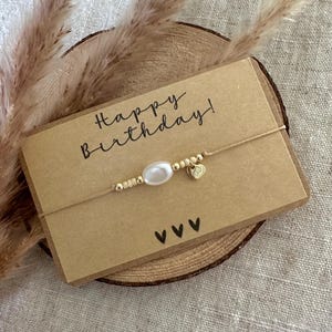Armband Makramee Freundschaft/Liebe - Herzanhänger Buchstabe/Zahl nach Wahl Silber/gold - Naturstein, Glasperlen handmade & personalisierbar