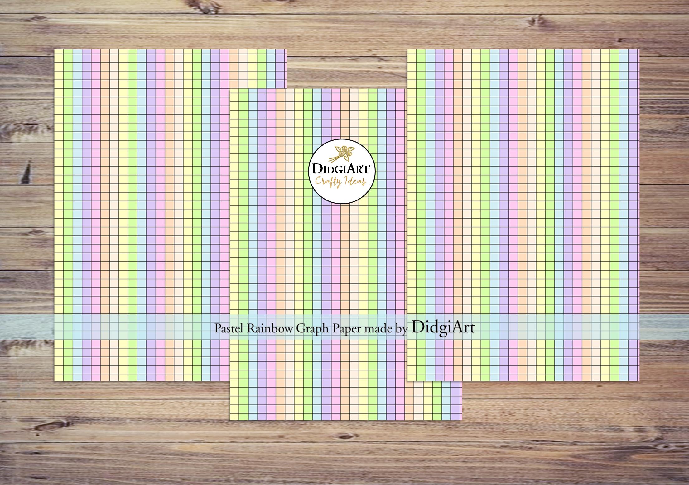 ADHD Rainbow Graph Paper, Disability, Dyslexia | 4x4 Quad Ruled ...