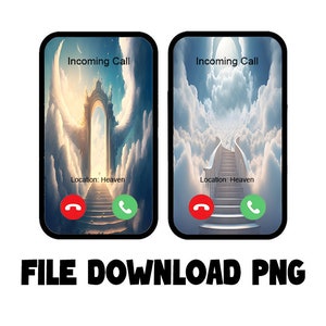Appel téléphonique du ciel - Téléphone acrylique - Fichier PNG - Sublimation - Téléchargement numérique
