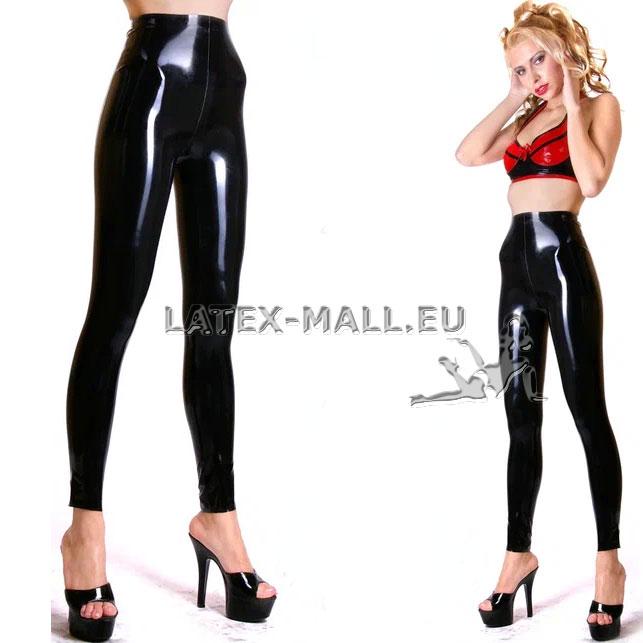 Pantalon latex noir femme sale