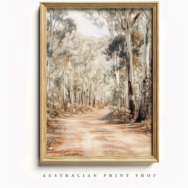 Australian Bush Trails | Gum Tree Australian Print | Outback Scenes | Perfect Rural Wall Art | Digital Download | Outback Australia