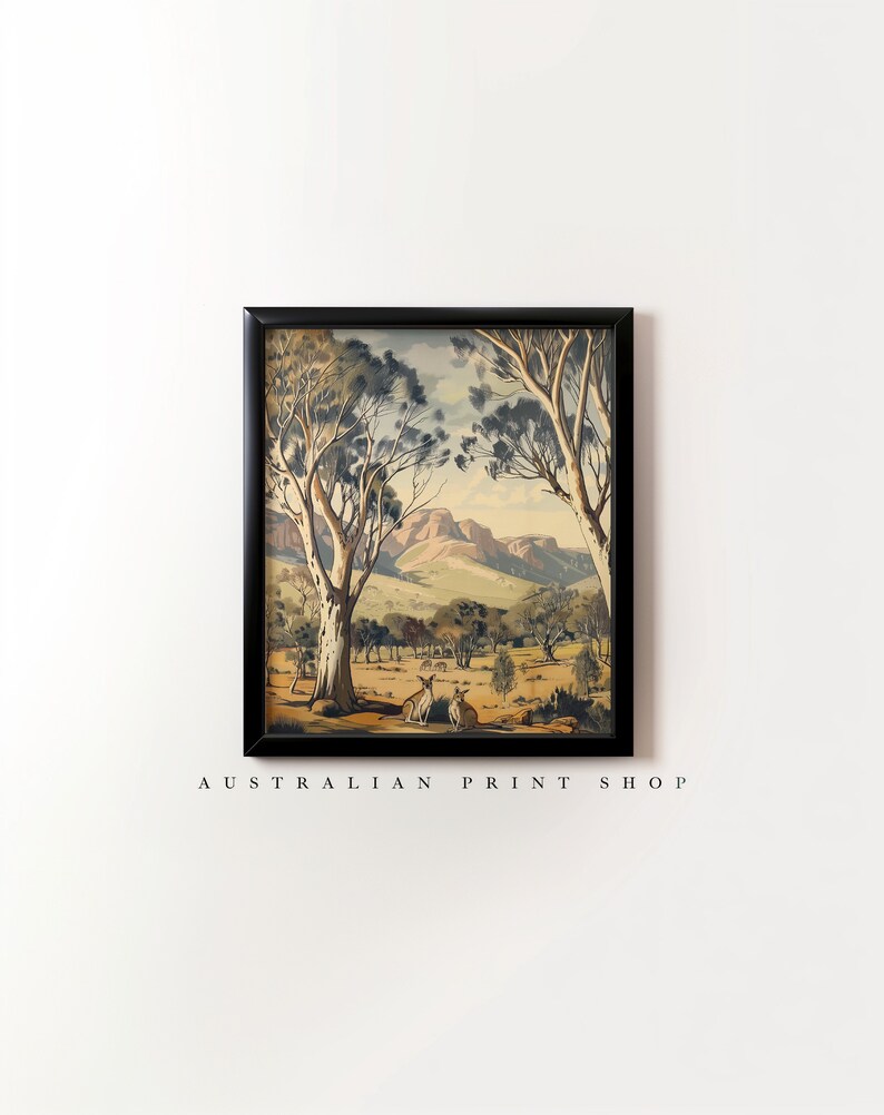 Gum Tree Australian Oil Painting Digital Art Australian Eucalyptus ...