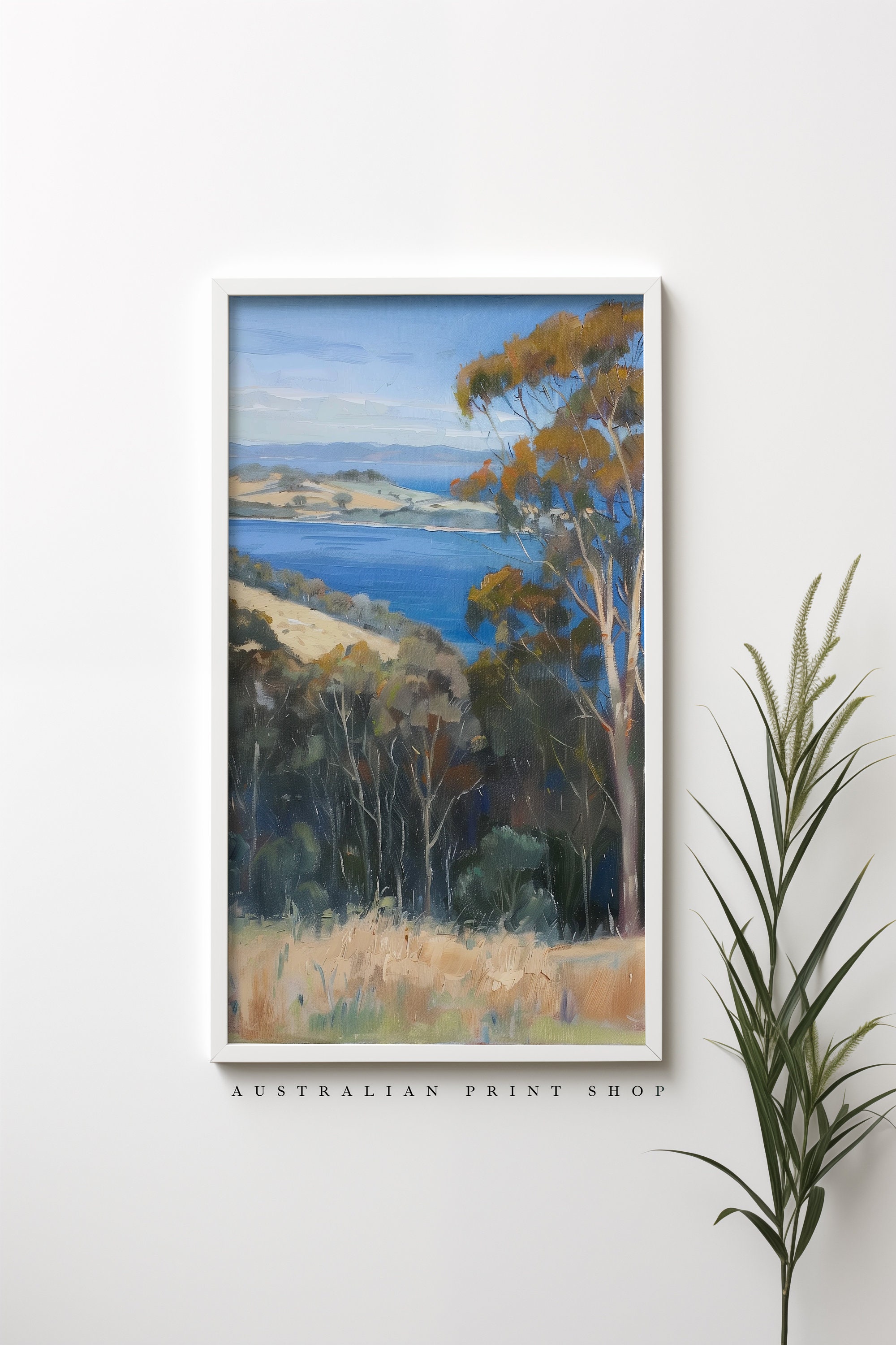 Vintage Landscape Art: 'inlet Blue' Featuring Majestic Karri Trees by ...