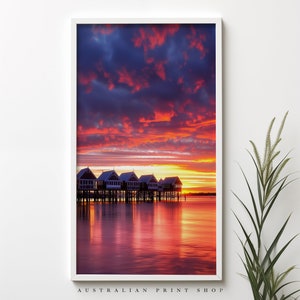 Western Australia Pier Coast Jetty Beach Print Digital Download Western Australia Sunset Ocean Coastal Printable Art Sunset View Print