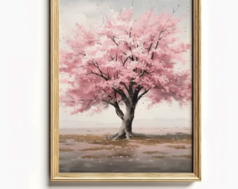 Vintage Cherry Blossom Tree Print | Farmhouse Spring Decor | Easter and Forest Wall Art Themes | Digital Download | Printable