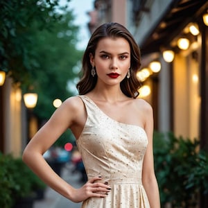 One Shoulder Maxi Dress Sewing Pattern | Evening Gown (PDF Pattern) image 1