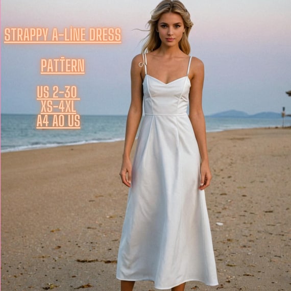 A-line Maxi Strap Dress Sewing Pattern: Evening Gown (XS-4XL) (digital Download) - Etsy A-line Maxi Strap Dress Sewing Pattern: Evening Gown (XS-4XL) (digital Download) - Etsy
