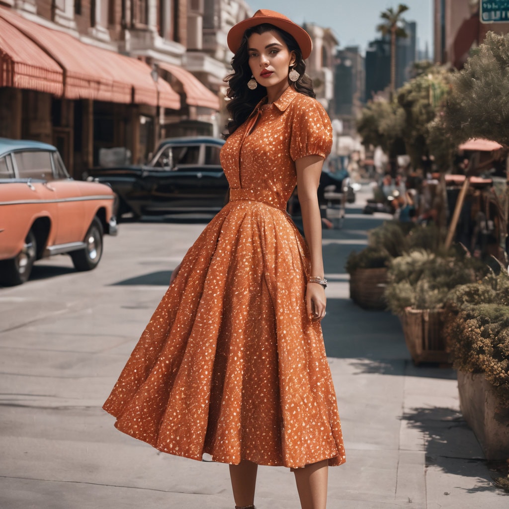 Vintage Dresses for Women 2024 Elegant 1950s Dress Clearance