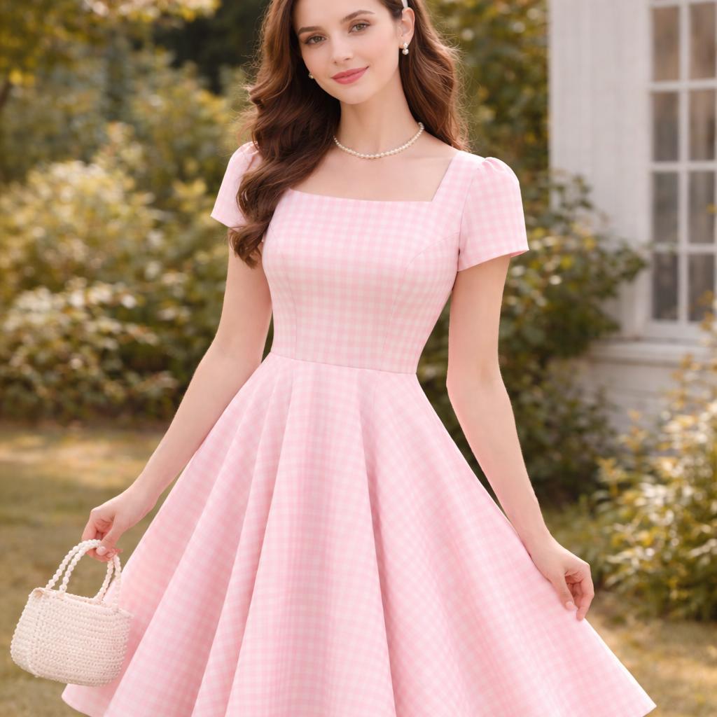 strapless open back dress Hibiscus Sleeveless Empire Waist Midi Dress | Occasion Dress in Sizes  XXS–6X main image 1
