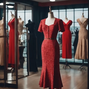 50s Cocktailkleid Schnittmuster: McCalls Vintage Style (PDF Sofort-Download)