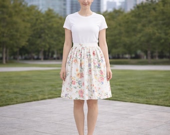 Cottagecore Midi Skirt Sewing Pattern: Ladies Sizes XS-4XL (PDF Pattern)