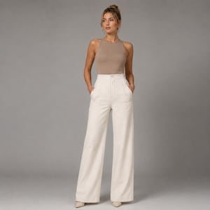 Naaipatroon PDF voor een broek met hoge taille | Patroon voor een rechte broek | Getailleerde damesbroek | A4 A0 US Letter | XS-4XL afbeelding 8