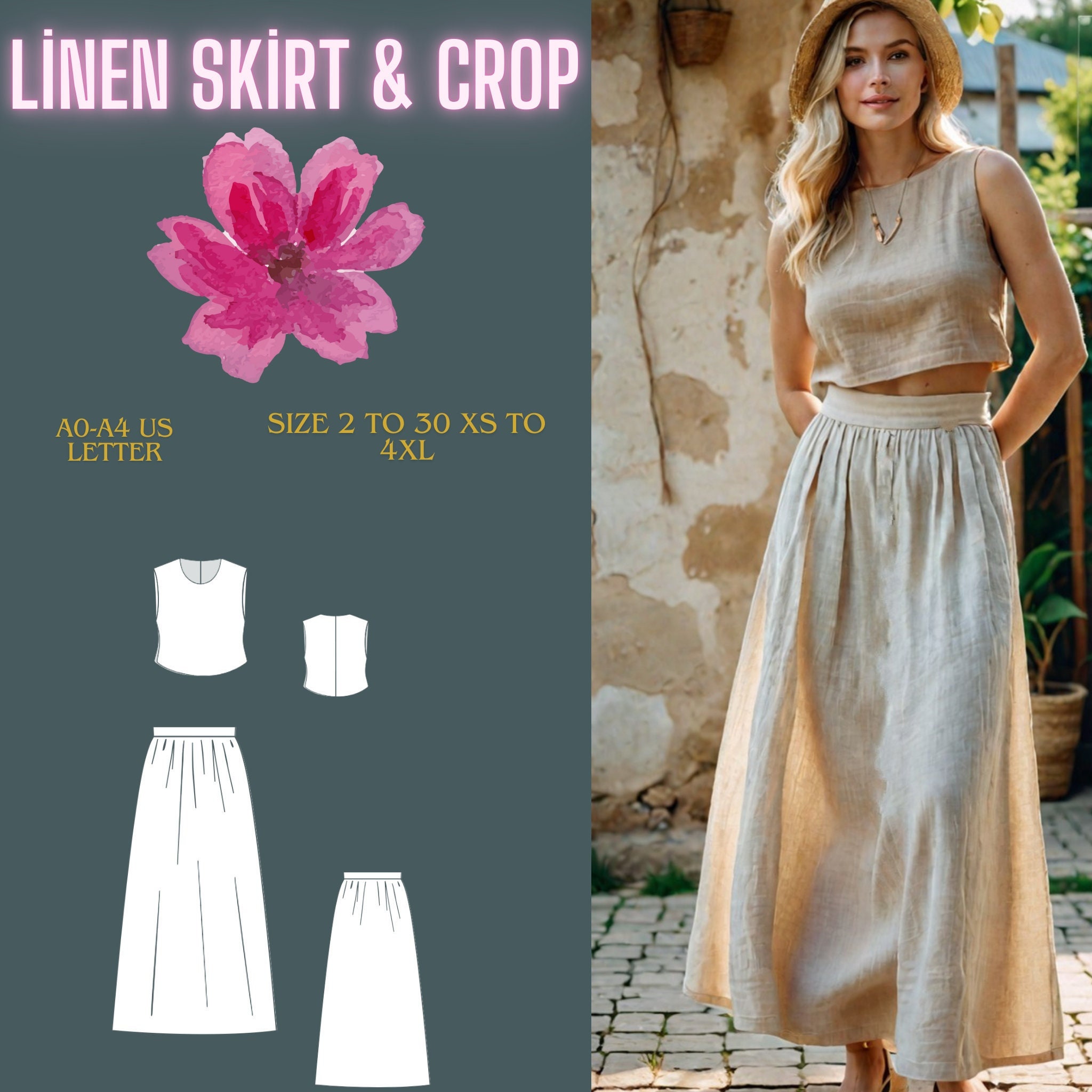 Formal Skirt and Top Etsy