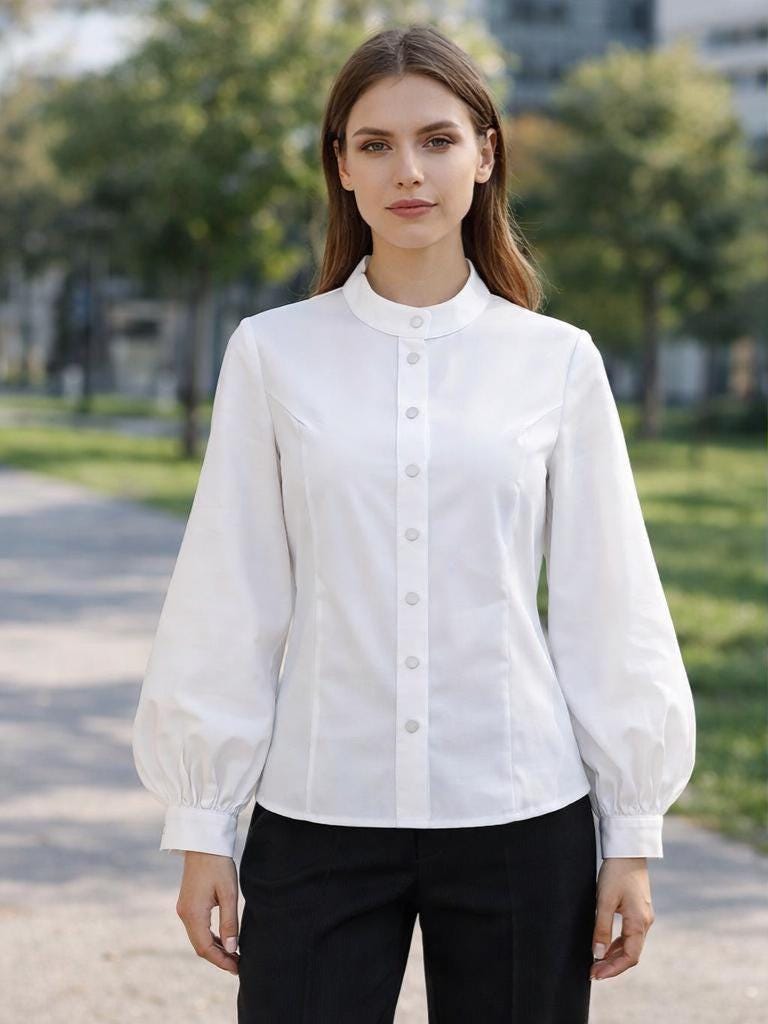シャツ/ブラウス(長袖/七分) photocopieu BISHOP SLEEVE BLOUSE 36 Bishop Sleeve Blouse Sewing Pattern: Ladies Sizes XS-4XL (digital