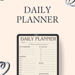 Minimalistic Personal Daily Planner | Printable| PDF | Productivity Planner Page | Instant Download | A5/A4/US Letter