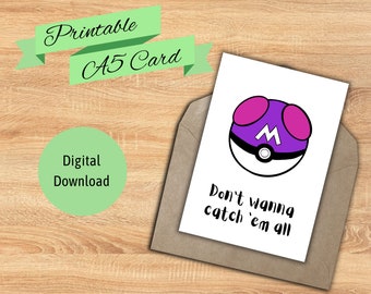 Printable Pokémon Card