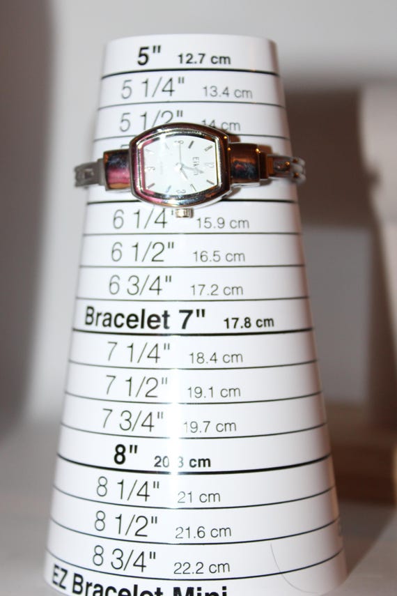 Vintage Rectangular Eikon Quartz Silver Linked Ba… - image 13