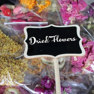 Assorted Dried Flowers for Soap Making Party Favors Calendula, Don&#39;t Forget Me, Lily, Red Plum, Gomphrena, Saussurea, Jasmine, Osmanthus