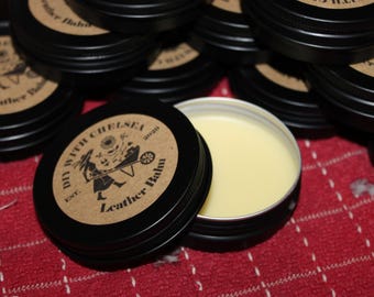 1-2 oz Watch Band Leather Balm and Conditioner Beeswax Neatsfoot Oil
