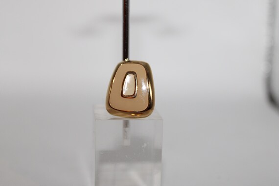 Vintage Napier Earrings Triangular Shape Gold Ton… - image 2