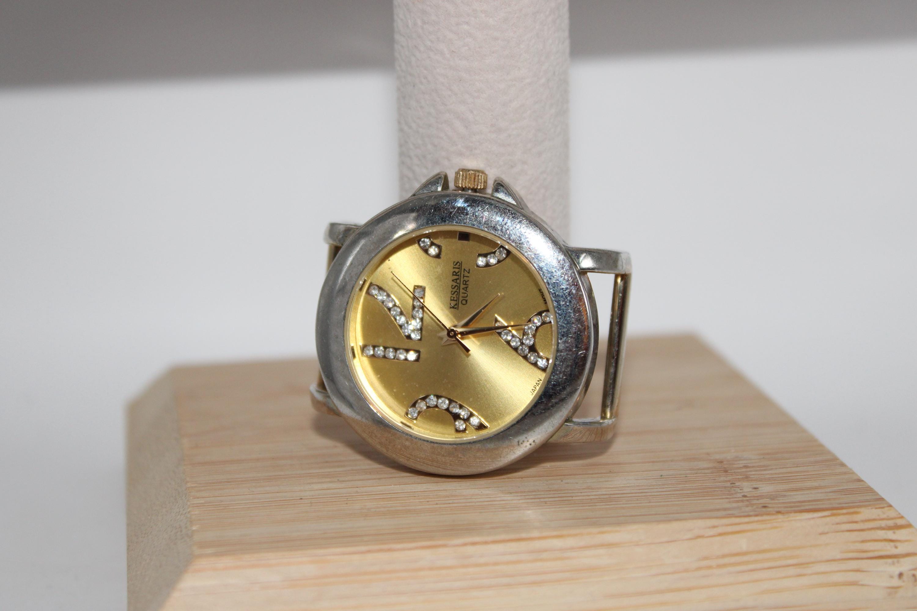 Kessaris Gold and Silver Ladies Watch Working Kessaris 3-Piece Goldtone Metal Watch Set | HSN main image 3