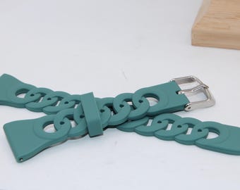 Braided Green Watch Replacement Band Size 22mm
